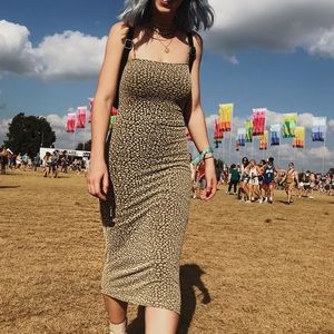 Cheeta body-con dress